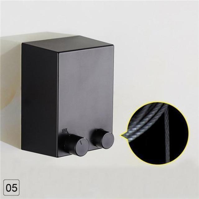 Gadgets d'Eve Noir CLODRY™ : La Corde à Linge Télescopique avec Ficelle Inoxydable